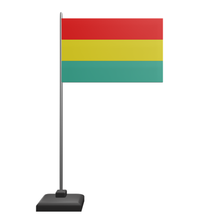 Bandera boliviana  3D Icon