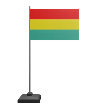 Bandera boliviana  3D Icon