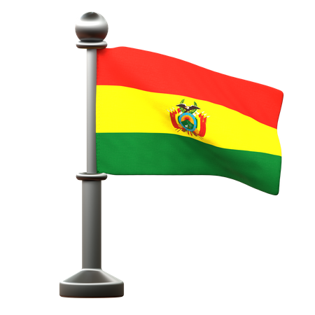 Bandera boliviana  3D Icon