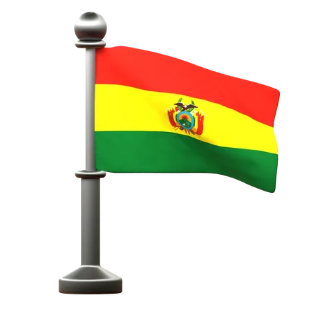 Bandera boliviana  3D Icon