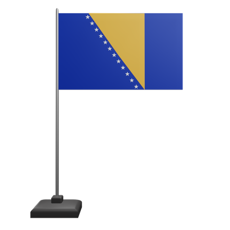 Bandera de bosnia y herzegovina  3D Icon