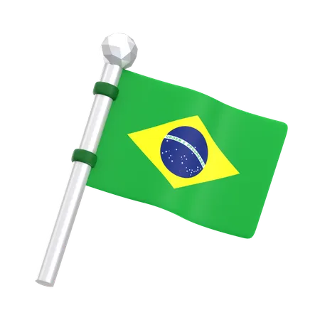 Bandera de brasil  3D Icon