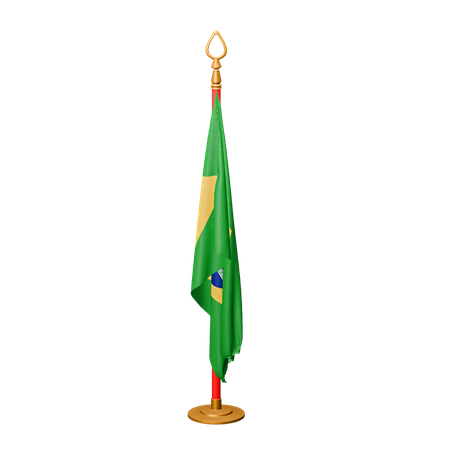 Bandera de brasil  3D Icon