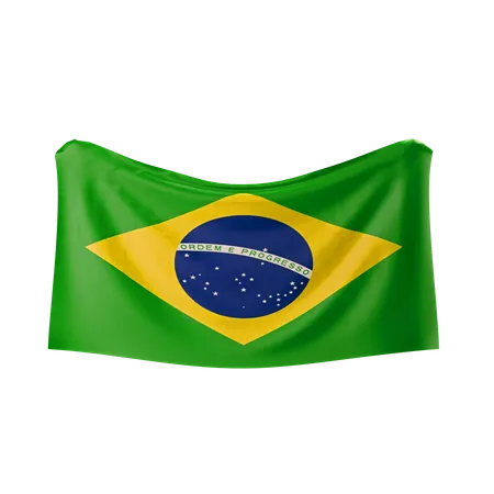 Bandera de brasil  3D Icon