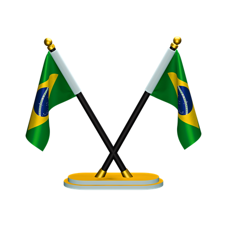 Bandera de brasil  3D Icon