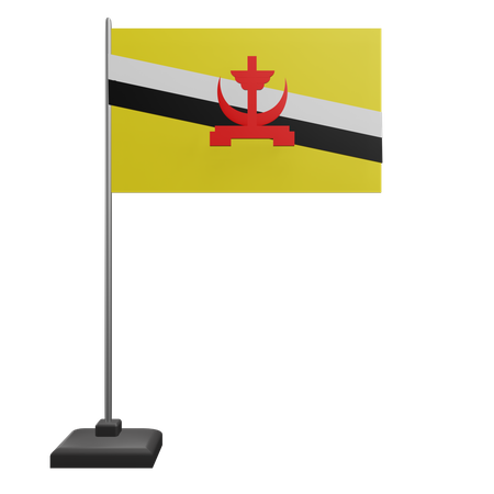 Bandera de Brunéi Darussalam  3D Icon