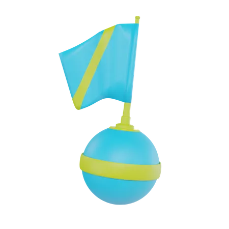 Bandera de buceo  3D Icon