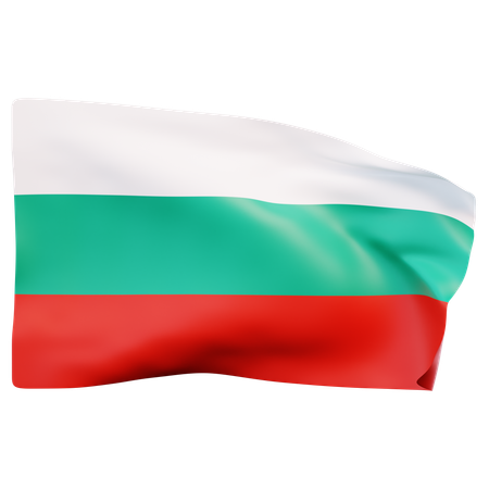 Bandera de bulgaria  3D Icon