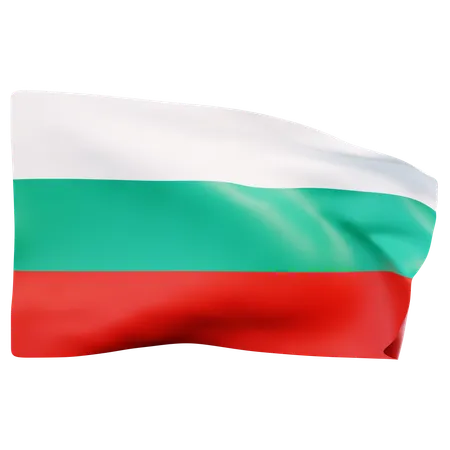 Bandera de bulgaria  3D Icon