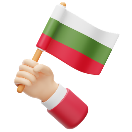 Bandera de bulgaria  3D Icon