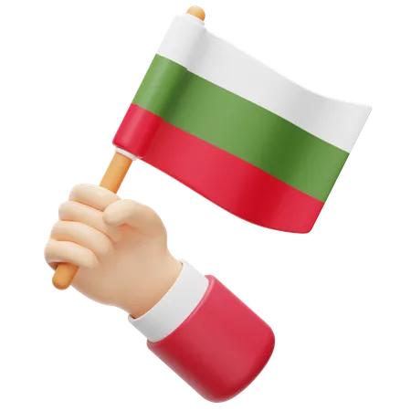 Bandera de bulgaria  3D Icon