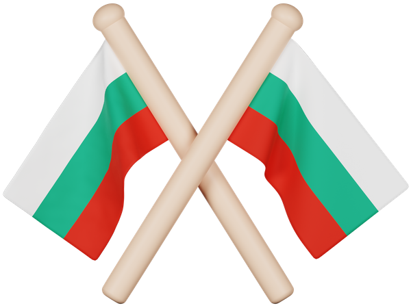 Bandera de bulgaria  3D Icon