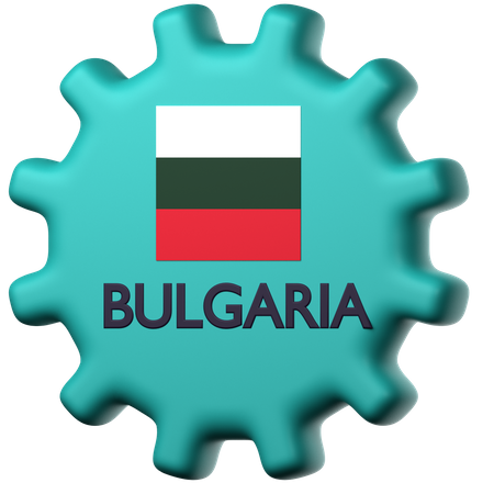 Bandera de bulgaria  3D Icon
