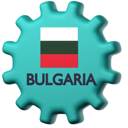 Bandera de bulgaria  3D Icon