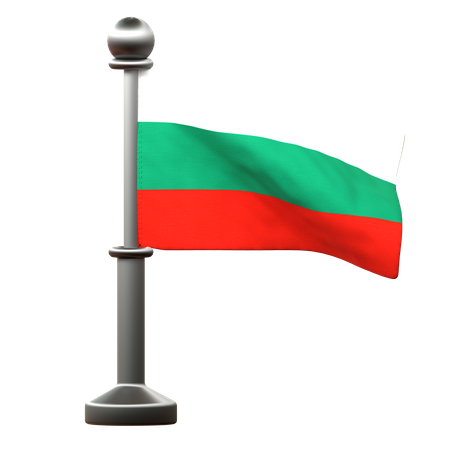 Bandera de bulgaria  3D Icon