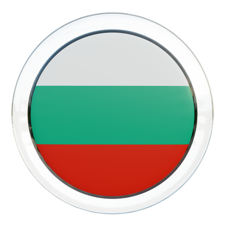 Vidrio de la bandera de Bulgaria  3D Flag