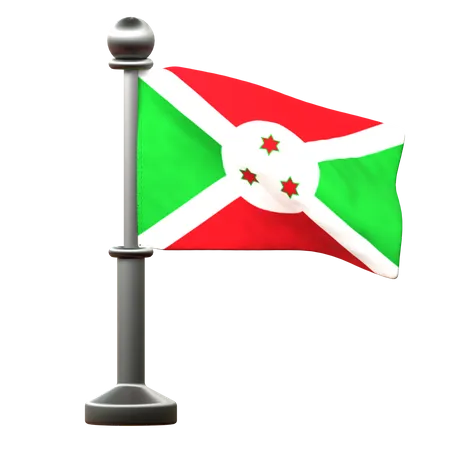 Bandera de burundi  3D Icon