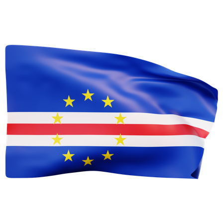 Bandera de cabo verde  3D Icon