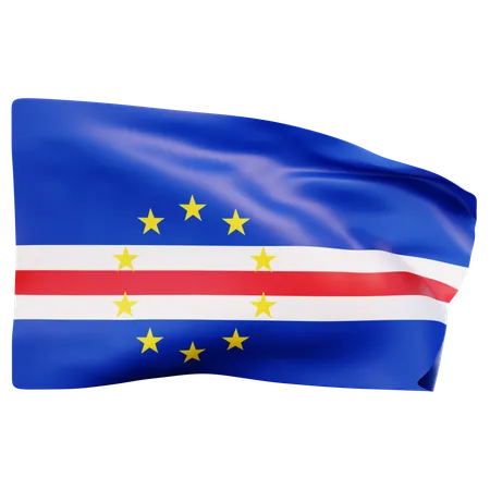 Bandera de cabo verde  3D Icon