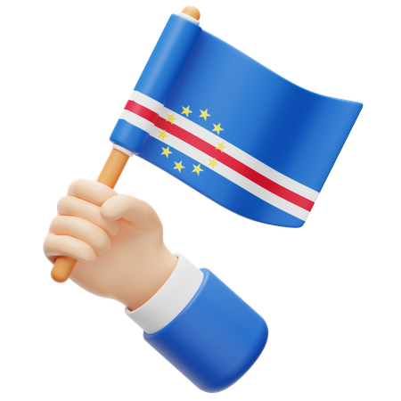 Bandera de cabo verde  3D Icon