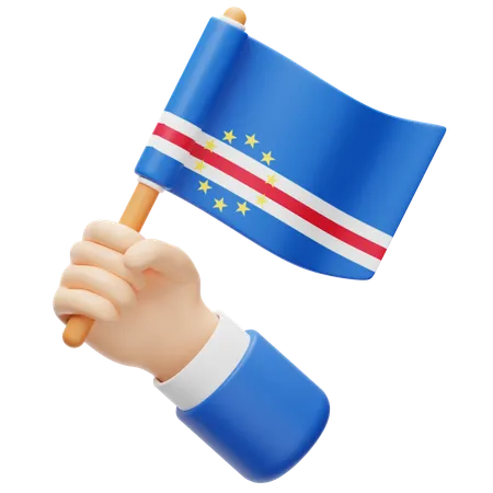 Bandera de cabo verde  3D Icon