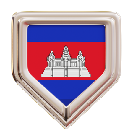 Bandera de camboya  3D Icon