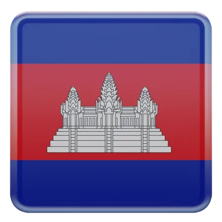 Bandera de camboya  3D Flag