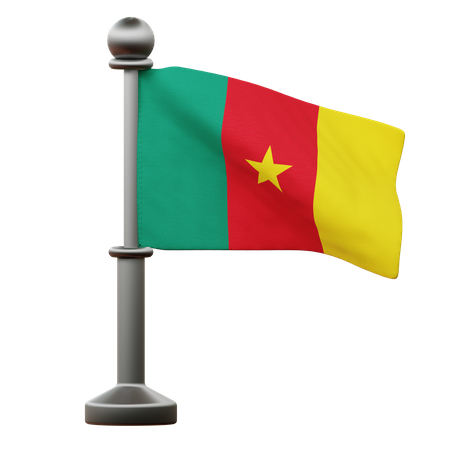 Bandera de camerún  3D Icon