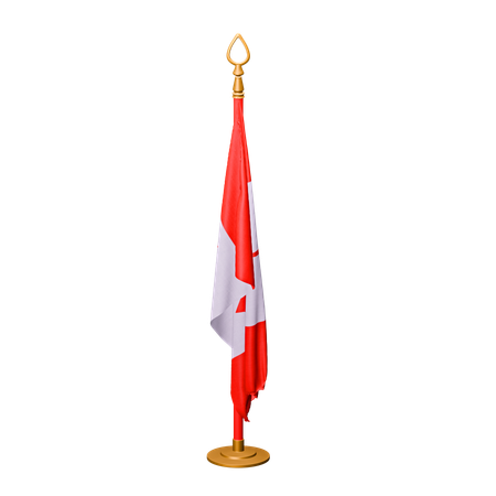 Bandera de canadá  3D Icon