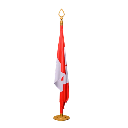 Bandera de canadá  3D Icon