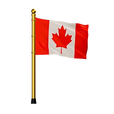 Bandera de canadá  3D Icon