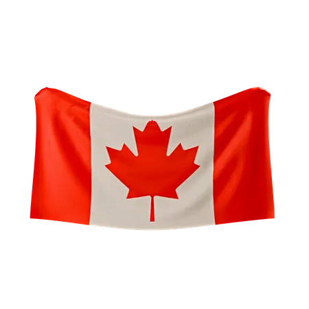 Bandera de canadá  3D Icon