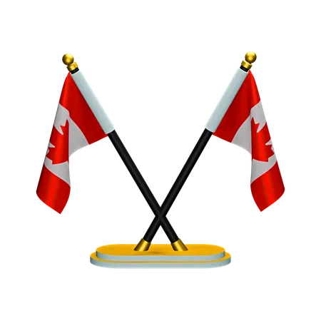 Bandera de canadá  3D Icon