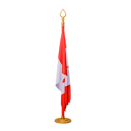 Bandera de canadá  3D Icon