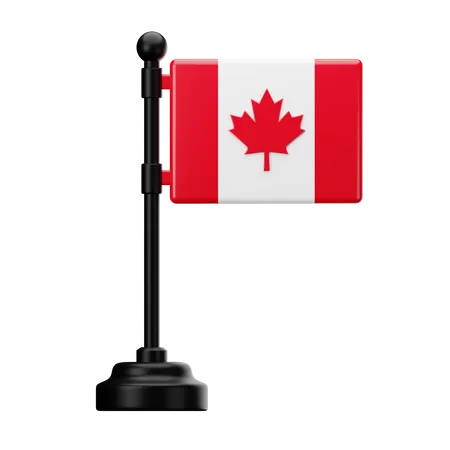 Bandera de canadá  3D Icon