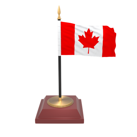 Bandera de canadá  3D Icon