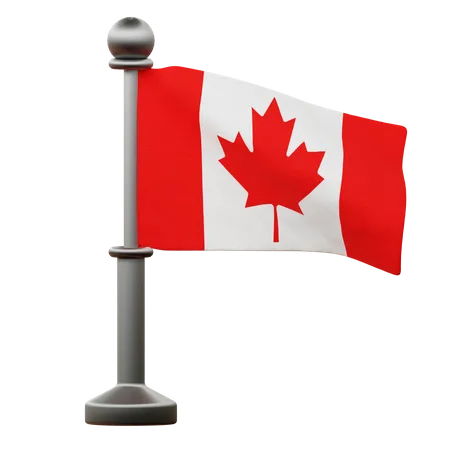 Bandera de canadá  3D Icon