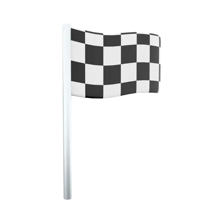 Icono De Bandera De Carreras De Renderizado 3 D 3 D Representa Una Bandera Especial Que Se Usa En Carreras O Iconos De Carreras De Motocicletas 3D Icon