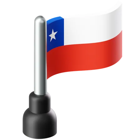 Bandera de chile  3D Icon