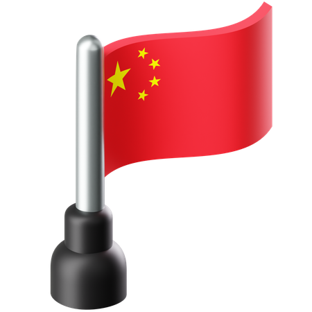 Bandera de china  3D Icon