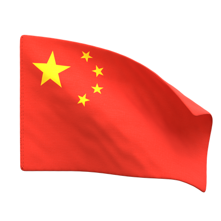 Bandera china  3D Icon