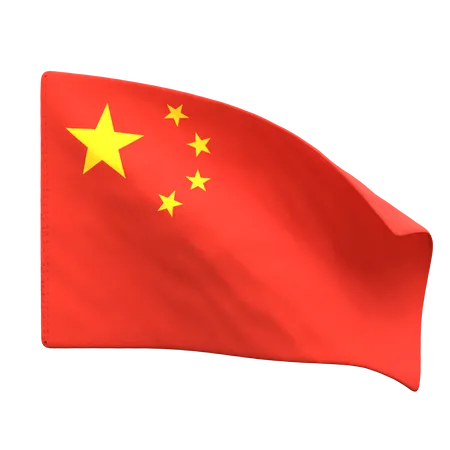 Bandera china  3D Icon