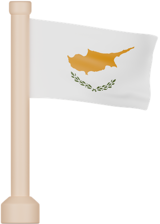 Bandera de chipre  3D Icon