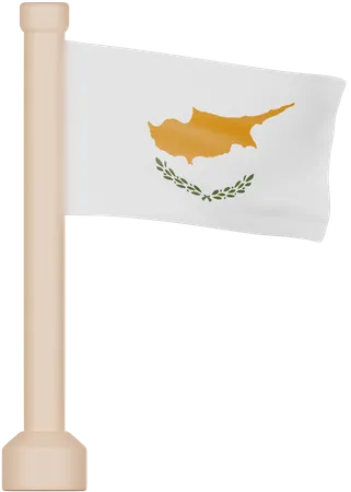 Bandera de chipre  3D Icon