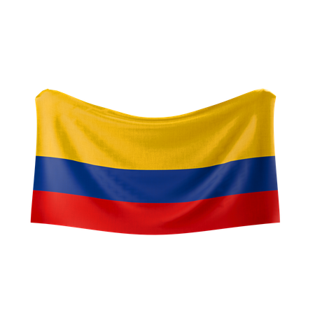 Bandera de colombia  3D Icon