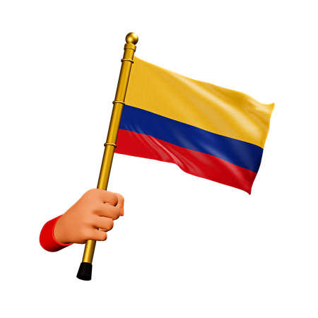 Bandera de colombia  3D Icon