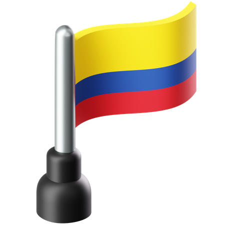 Bandera de colombia  3D Icon