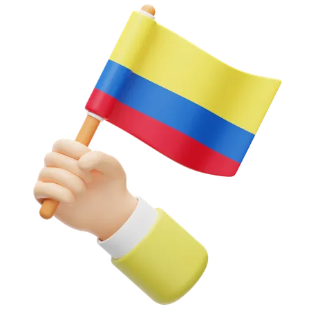 Bandera de colombia  3D Icon