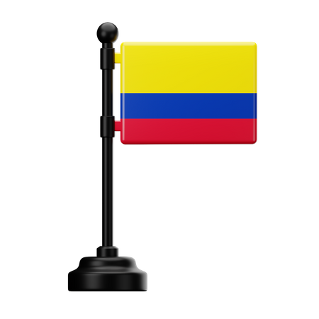 Bandera de colombia  3D Icon