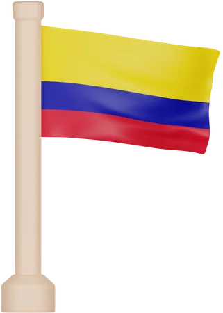 Bandera de colombia  3D Icon